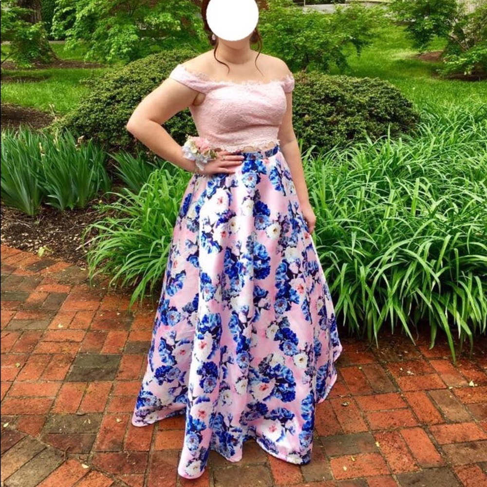 Two-Piece Pink Prom Dress WITH POCKETS!